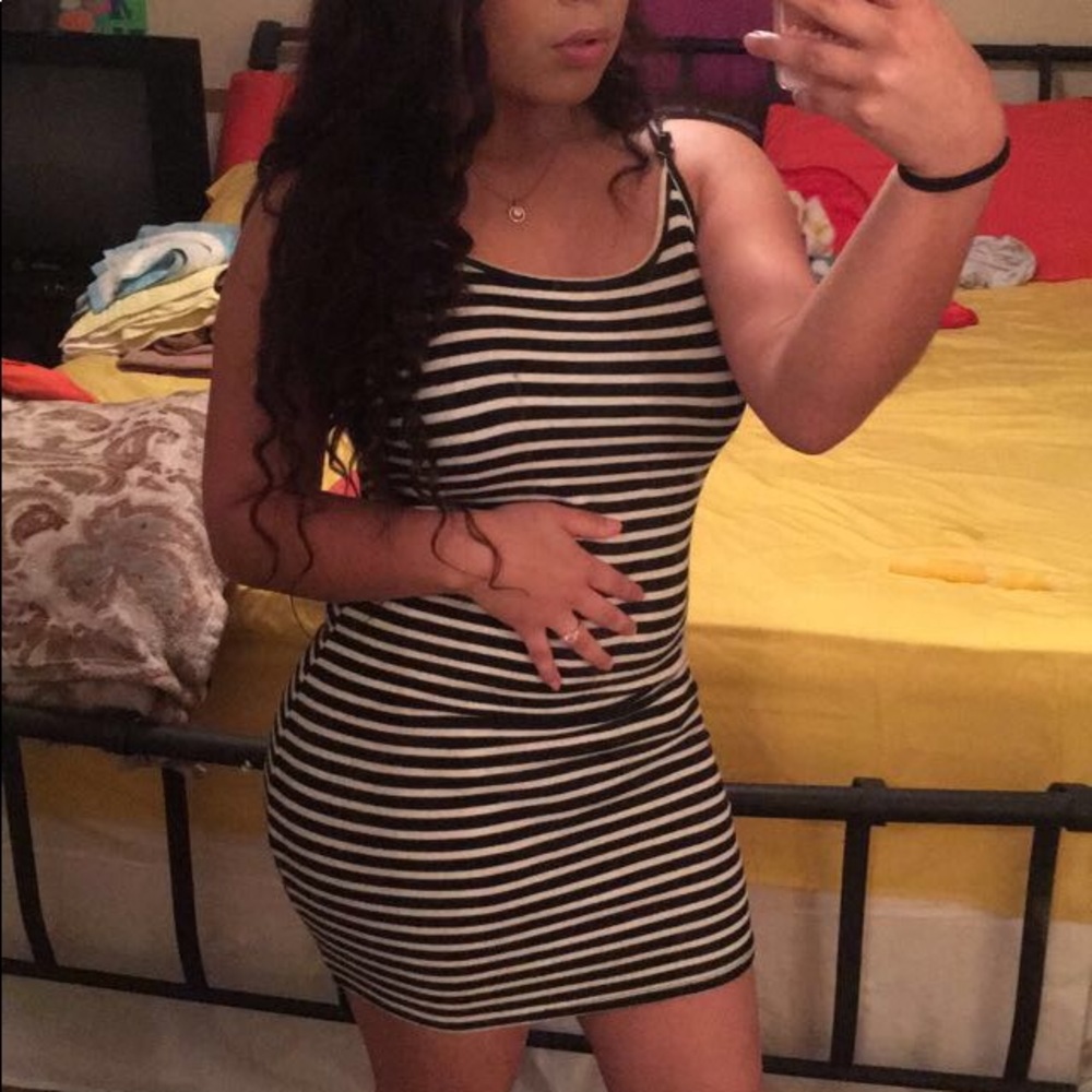 Striped mini dress - Picture 3 of 4